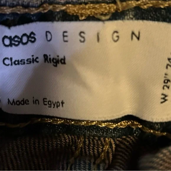 ASOS Men's Slim Jeans - Dark Blue - Picture 3 of 3